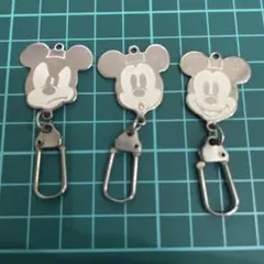 ミッキーマウス キーホルダー 3個セット　昭和　レトロ　ヴィンテージ