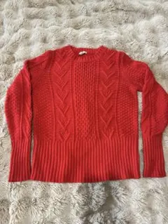 Gap ケーブルニット セーター L 赤