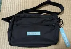 MILKFED. ショルダーバッグ ブラック ミントグリーンロゴ