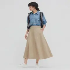 【ユニクロ】ストレッチコットンブレンドサーキュラースカート