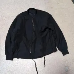 ブラック MA-1 ジャケット キルティング