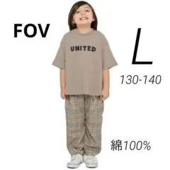 FOV UNITED半袖Tシャツ　綿　コットン　130 140 アッシュグレーのサムネイル