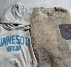 men's　 パーカー&ボアトレーナー２点まとめ売り【本日夕方までの限定価格】