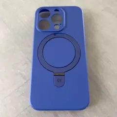iPhone15Pro用ケース ネイビー ブルー magself
