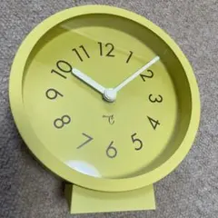 スタンダードクロック　deux イエローアナログ時計