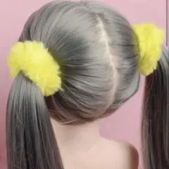 SHEIN ヘアゴム 黄色 イエロー シュシュのサムネイル