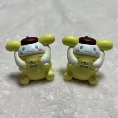サンリオ　ガチャ　シナモロール✖️ポムポムプリン　ラバーマスコット　2個セット