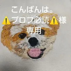 こんばんは。⚠️プロフ必読⚠️様専用オーダー刺繍アート