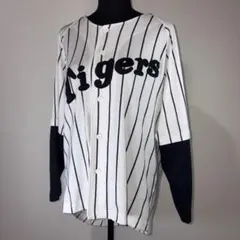 阪神タイガースTigers ストライプ長袖ユニフォームカットソー甲子園