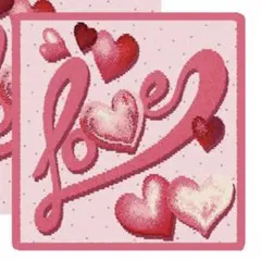 フェイラー　ハンカチ　LOVE