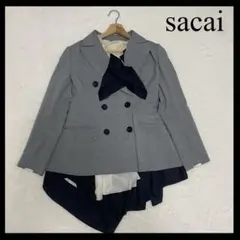 サカイ Suiting Mix Jacket テーラードジャケット スカーフのサムネイル