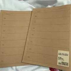 MUJI ノート ウィークリー A5 32枚 2冊セット　無印良品のサムネイル