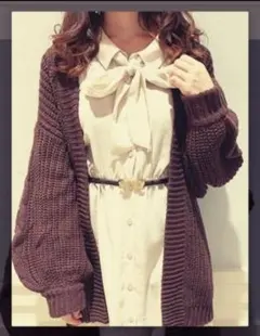 MAJESTIC LEGON ワンピース 長袖 膝下丈