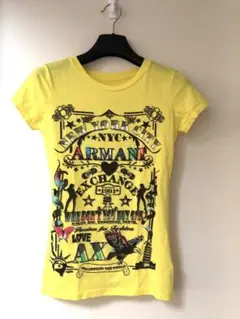 ARMANI アルマーニ　ピチT キラキラ　ラメ　Tシャツ y2k 平成 ARMANI アルマーニ ピチT キラキラ ラメ Tシャツ y2k 平成