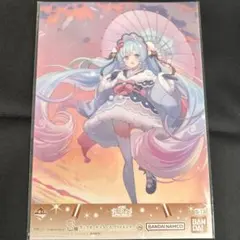 一番くじ 雪ミク 初音ミク 2026 S賞 クリアポスター