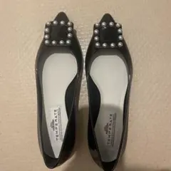 テンパレイトTEMPERATE レインシューズ 37 ブラック パンプス