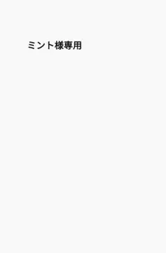 ミント様専用ページ