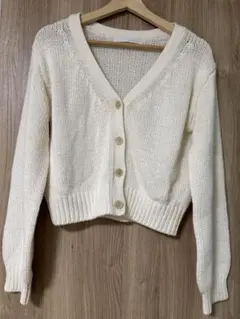 Spick & Span アイボリー ニットカーディガン