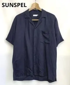COMOLI コモリ Bshop別注 シルクオープンカラーシャツ ネイビー - メルカリ