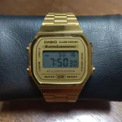 CASIO 　A168 ゴールドデジタル腕時計