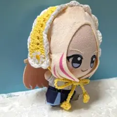 〈イエロー×ホワイト〉ぬい服　ヘッドドレス　にじぬい　ちびぐるみ