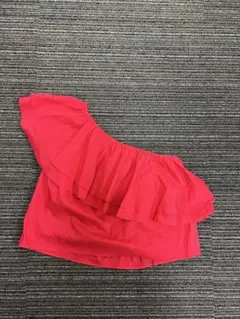 FOREVER 21 ワンショルダー トップス レッド S
