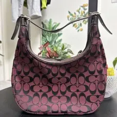 Coach ハンドバッグ バーガンディ/ブラック