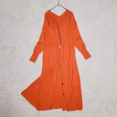 NEU JOURNAL STANDARD ロングカーディガン オレンジ 薄手のサムネイル