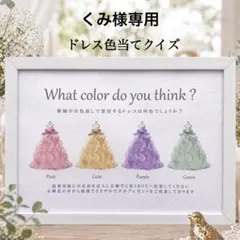 くみ様専用 ④ドレス色当てクイズ ドレス当てクイズ 投票ボックス BOX
