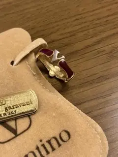 VALENTINO ゴールド Vロゴリング M 12 - メルカリ