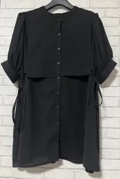 レディース ノーカラーチュニック