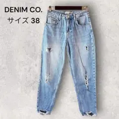 DENIM CO. ダメージジーンズ ジーパン　デニム 38 Mサイズ相当