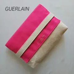GUERLAIN　化粧ポーチ　ピンク✕ベージュ　ゲランのサムネイル