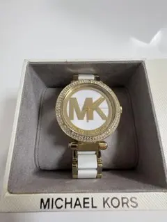 Michael Kors　MKロゴのストーン 　　装飾のアナログクォーツ腕時計のサムネイル
