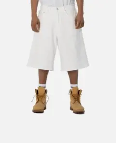 W34 新品 PRO CLUB プロクラブ デニム バギー ショーツ ホワイト W34 新品 PRO CLUB プロクラブ デニム バギー ショーツ ホワイト