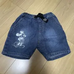 ミッキーマウス デニムハーフパンツ　90 ディズニー