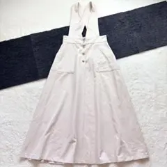 ジャンパースカート ロングワンピース