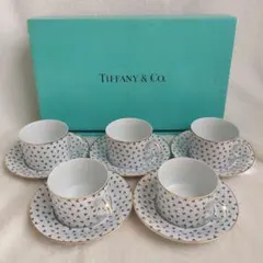 未使用⭐️ティファニー　Tiffany ノーツ　カップ＆ソーサー　プレート　セット TIFFANY & Co. (ティファニー) カップ&ソーサー ティファニー