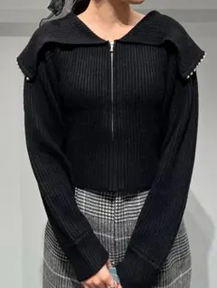 24時間限定価格 CELFORD ジップパールカーディガン