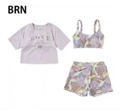 ROXY/ロキシー　水着　Tシャツ付きセパレート水着3点セット 140cm