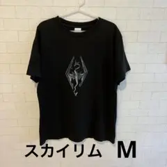 スカイリム　SKYRIM ロゴプリントtシャツ ベセスダ　ゲーム　プレステ