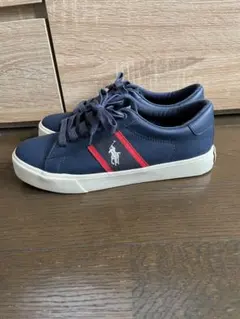 Ralph Laurenネイビー ストライプ スニーカーのサムネイル