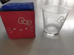 値下げ中！ハローキティ ガラスコップ 透明