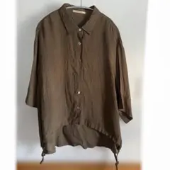 新品同様✨Curensology カレンソロジー リネンドロストシャツ 25SS 
