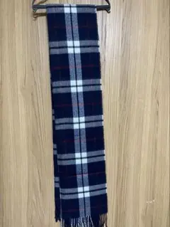 チェック柄大判マフラー