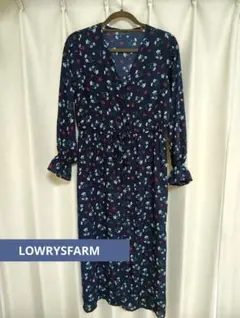 【美品】花柄ワンピース/ガウンワンピース　LOWRYSFARM