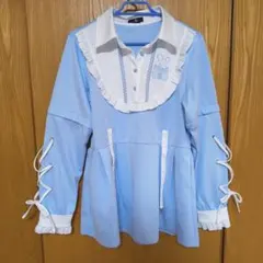 NieR MILK BLUE FRILL 2WAY TUNIC DRESS | Mercari