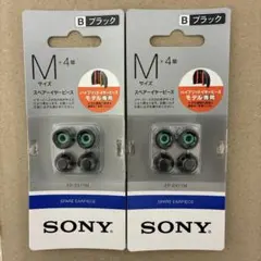 【2セット】SONY イヤーピースMサイズ 4個入り ブラック EP-EX11Mのサムネイル