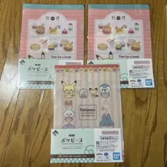 一番くじ ポケピース クリアファイル J賞 ステッカー ダイナーステーショナリー