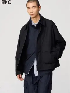 ユニクロC コットンショートブルゾン